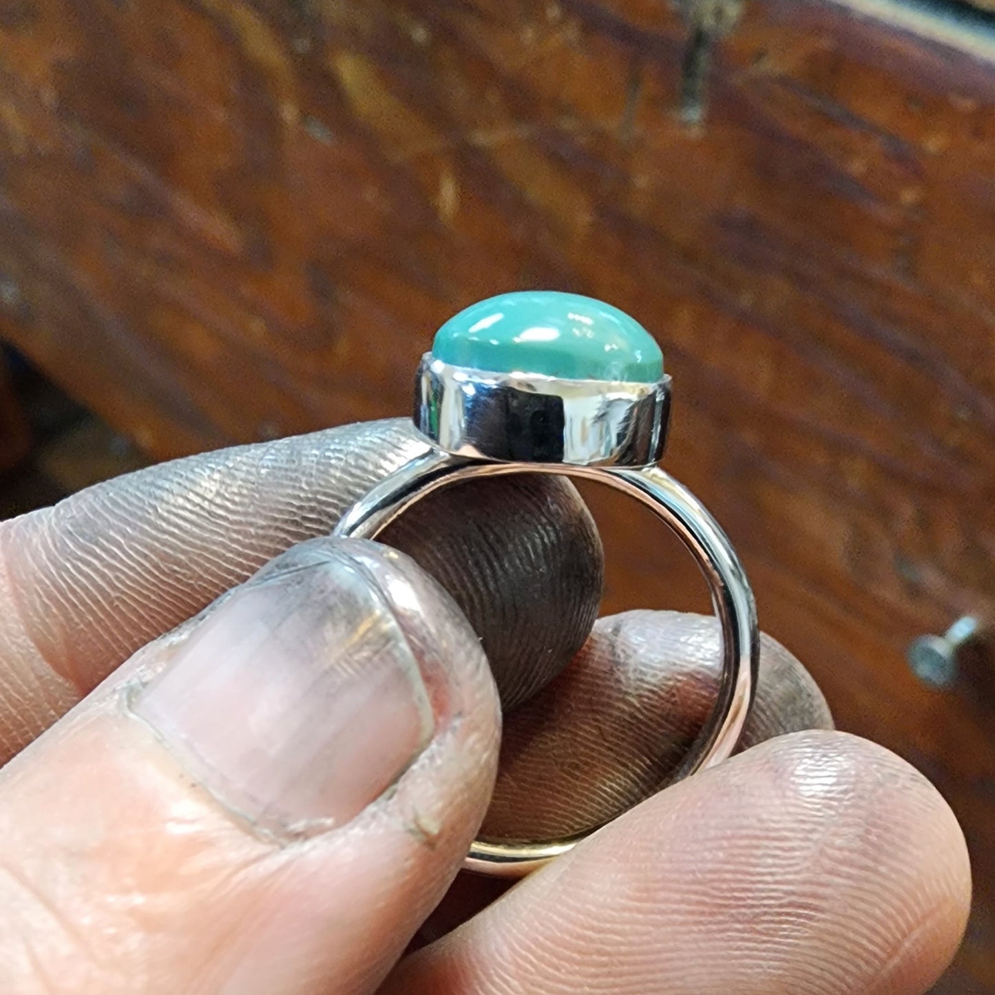 Royston Green Turquoise Ring