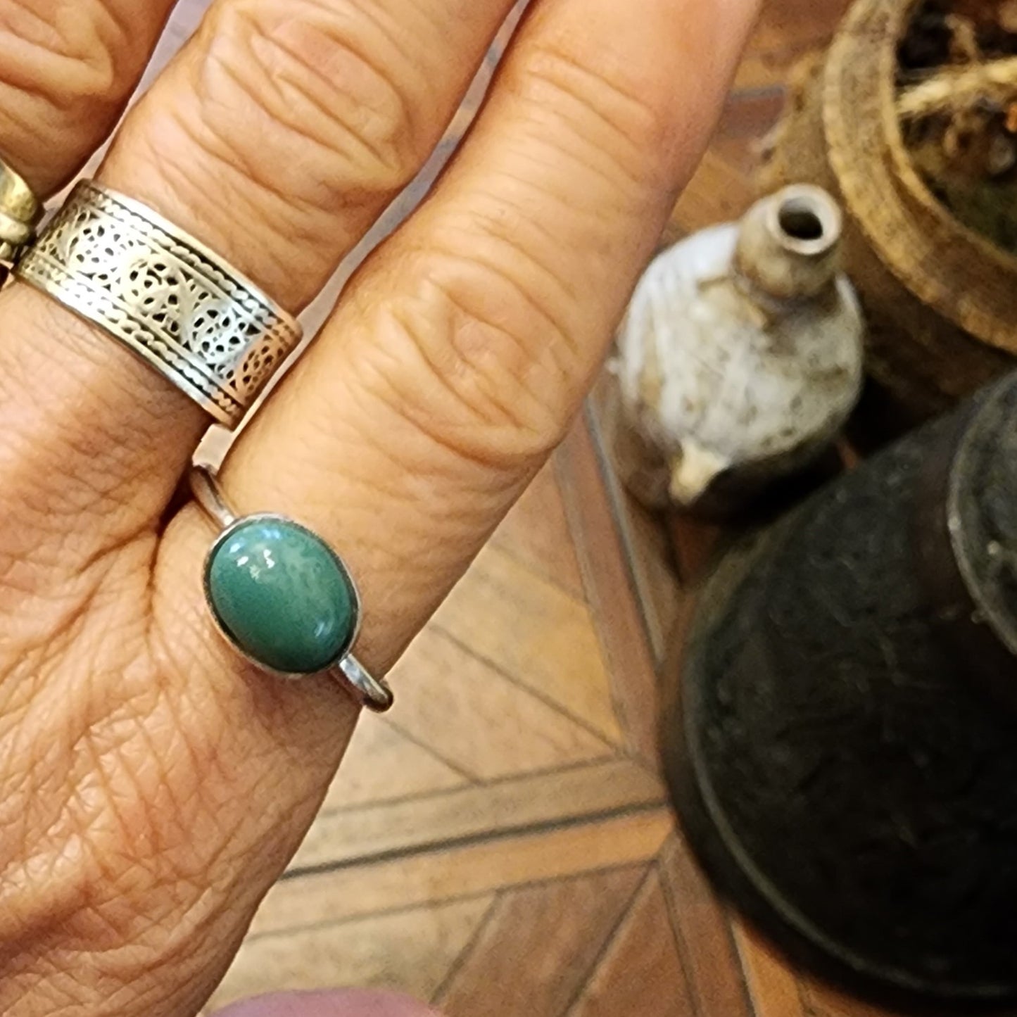 Royston Green Turquoise Ring